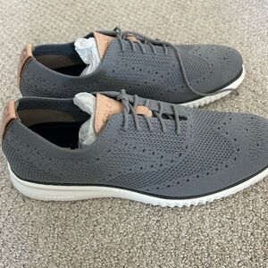 Cole Haan Gray Men's 2.ZERØGRAND Stitchlite™ Wingtip Oxfords